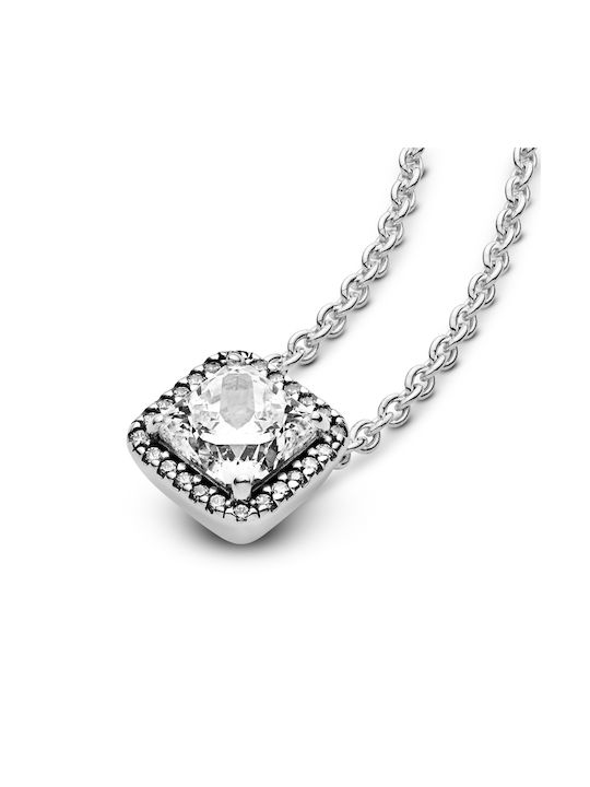 Pandora Necklace from Silver with Zircon