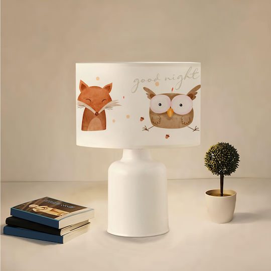 GloboStar Led Kids Portable Lamp White 24x24x32εκ.