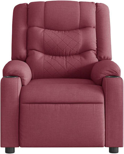 Relaxsessel Friseurwaschbecken mit Fußhocker Bordeaux 77x93x99cm