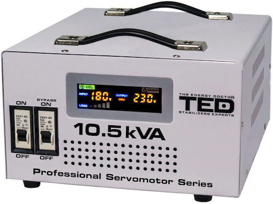 Automatischer Spannungsstabilisator 10,5 kVA 6000 W 130-260 V Servomotor LED-Anzeige