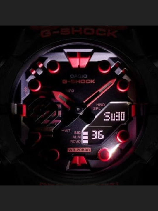 Casio G-shock Analog/Digital Men's Watch 46mm Chronograph Battery with Black Rubber Strap