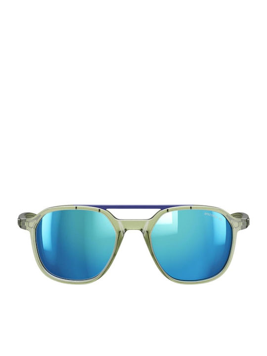Julbo Unisex Sunglasses with Green Plastic Frame and Green Lens J5879545