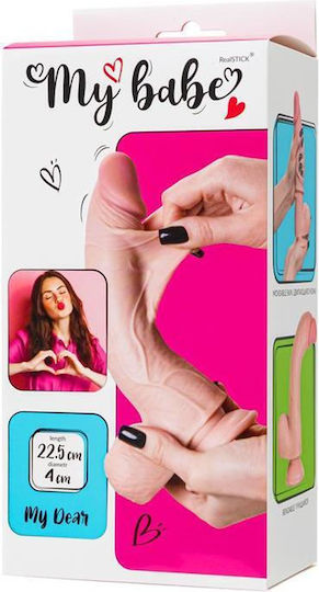 ToyFa Ρεαλιστικό Dildo με Όρχεις και Βεντούζα Flesh
