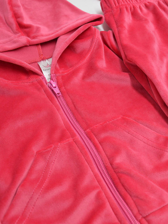 Kinder Sweatpants Set - Jogginganzug Fuchsia 3Stück