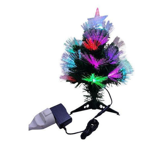 cu lumină LED Decorațiune de Crăciun Braduleț Cireșe Aspect natural 35cm. Împodobit Verde Tree