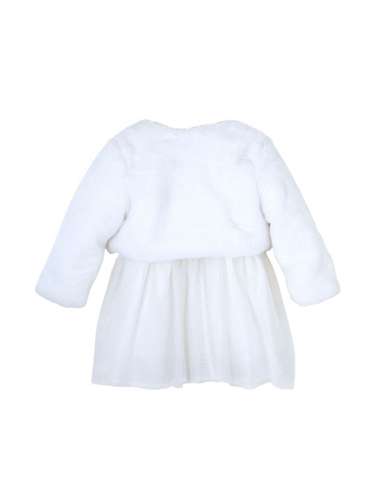 Babylon Children's Dress Velvet White