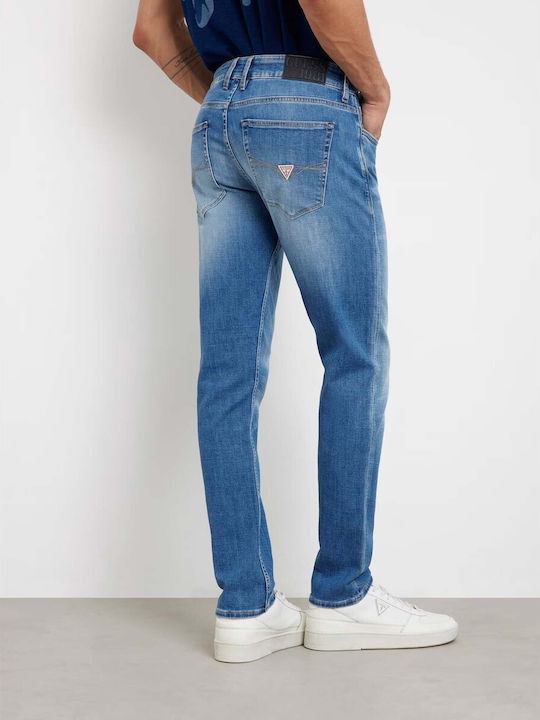 Guess Men's Jeans Pants with Regular Fit Blue