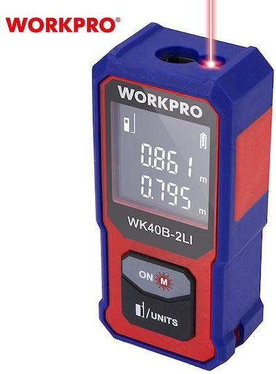 WorkPro Laser Distance Meter WP267001 with Range up to 40m
