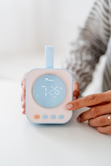 Momini TwinPump Ηλεκτρικό Διπλό Θήλαστρο Μπαταρίας Χωρίς BPA Ροζ 180ml