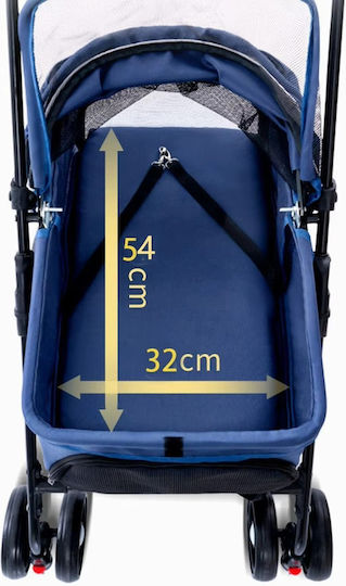 Kinderwagen für Hunde / Katzen Rosa L50xB59xH96cm.