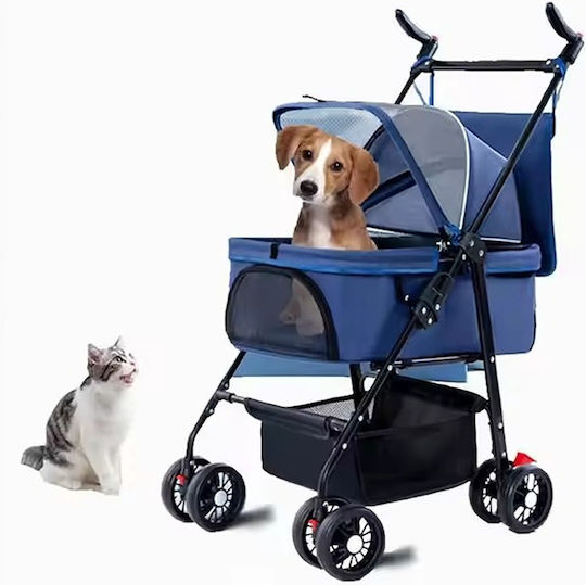 Kinderwagen für Hunde / Katzen Rosa L50xB59xH96cm.