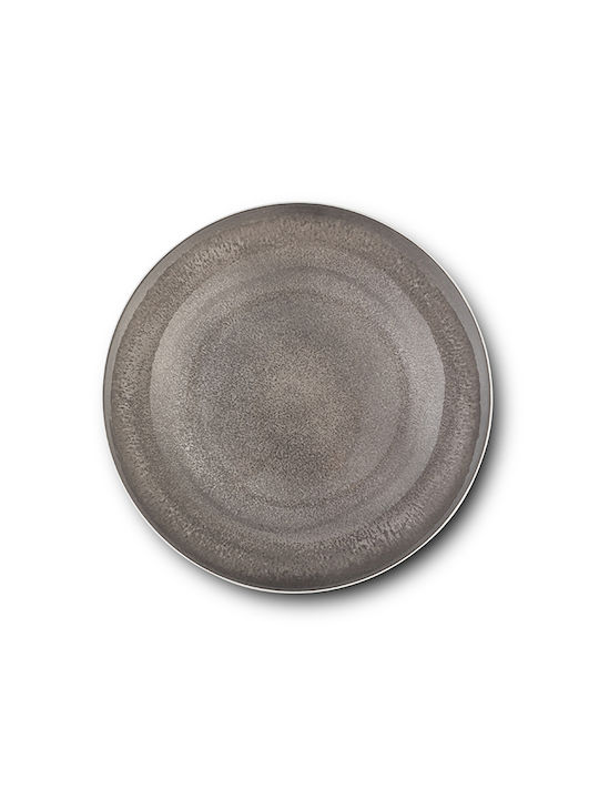 Nava Plate Soup made of Porcelain Gray with Diameter 20cm