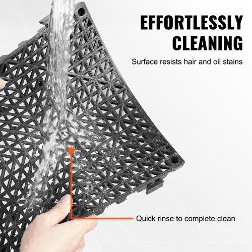 Set of 55 Matte Tile Drainage Vevor 30x30 cm Black Hzxsjdd1212yjt8w2v0
