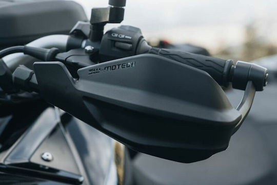 SW-Motech Motorcycle Protective Hand Guards in Black Colour
