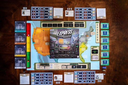 Board Game Express Route for 1-4 Players 10+ Years Old (EN) USAopoly