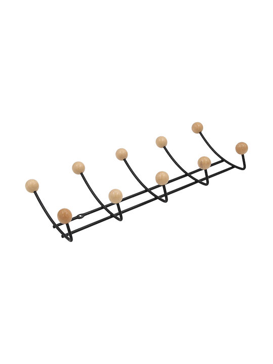 Keskor Door Hook 10 Slots Metallic 40x11.5x11.5cm