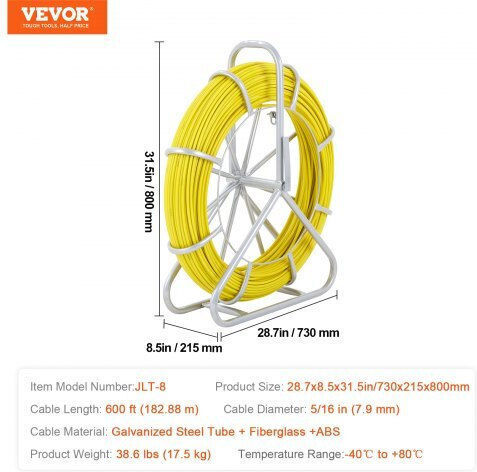 Vevor Cable Signal 182.88m (DZJYD516600FTVVWSV0) 1pcs