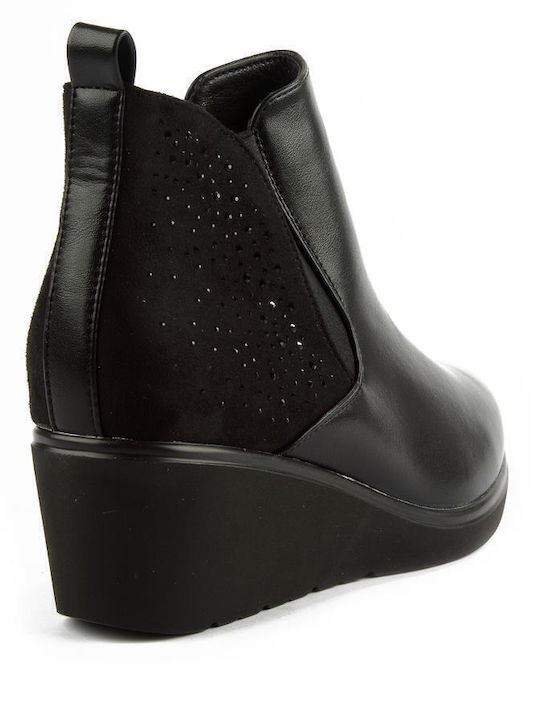 Women's Ankle Boots with Medium Heel Black