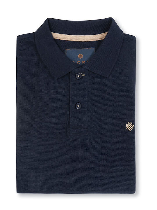 Polo Langarmbluse Blue Navy