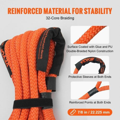 Vevor Car Towing Equipment Orange Colour Tow Rope