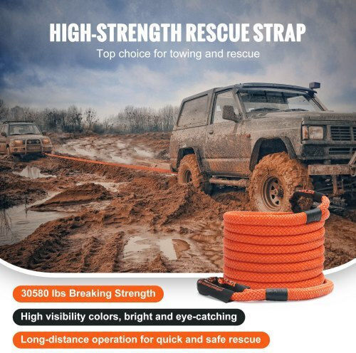 Vevor Car Towing Equipment Orange Colour Tow Rope