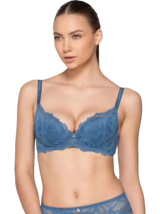 Melody Balconette Balconette Bra with Light Padding Underwire Sky Blue
