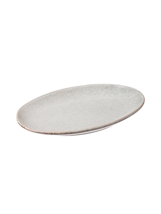 Butlers Henley Чиния Плитко Овални Керамика Сив 30x20.9см