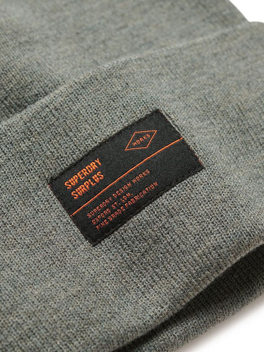 Superdry Surplus Beanie Beanie Knitted in Gray color