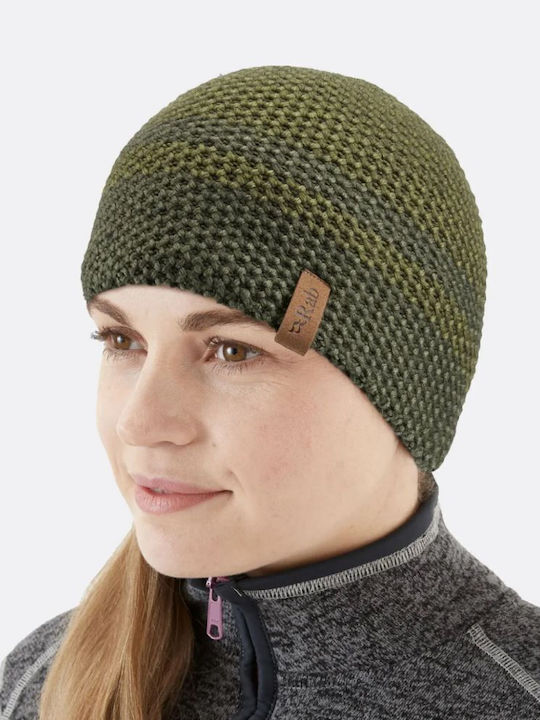 Beanie Unisex Fleece Σκούφος Πλεκτός σε Πράσινο χρώμα