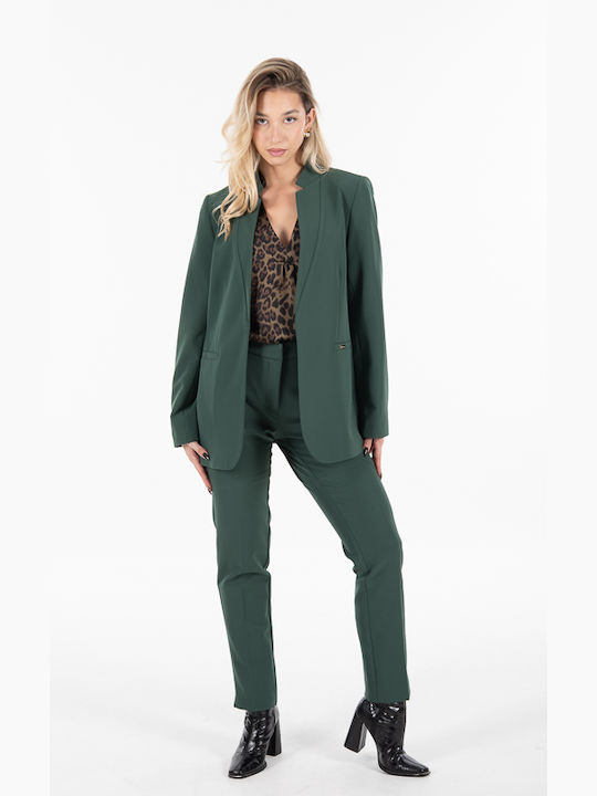 Donna Martha Women's Crepe Blazer Green