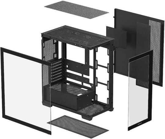 Deepcool CG580 Gaming Midi Tower Computer Case with Side Window Black