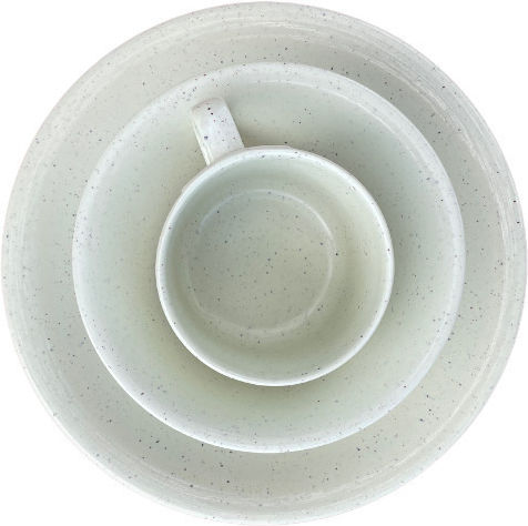 Beige Porcelain Dinnerware Set 3pcs