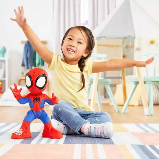 Φigură de acțiune Spider-Man Spidey and His Amazing Friends Dance 'N Crawl cu Sunete și Lumini pentru copii de 3+ ani ani 25.4cm cm