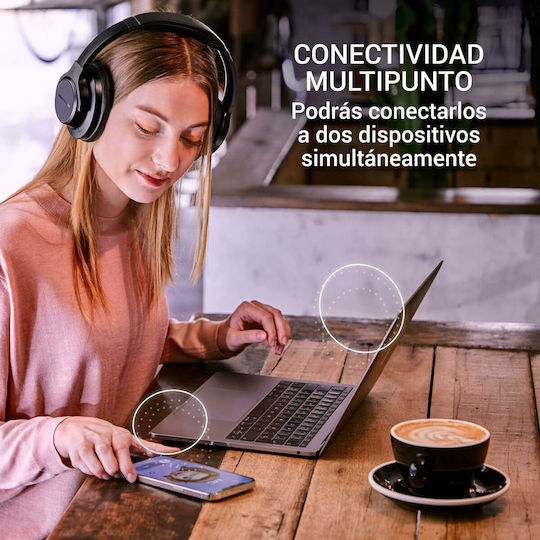 Energy Sistem Fără fir Bluetooth Over Ear Căști cu 8 ore de Funcționare Negre