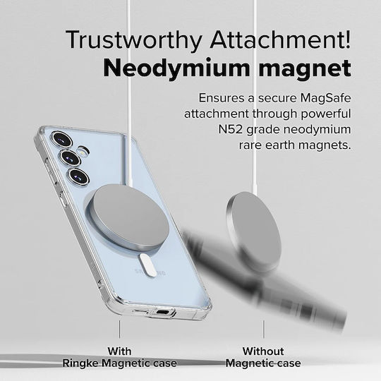 Ringke Fusion Magsafe Umschlag Rückseite Silikon Transparent (Galaxy S24 FE)