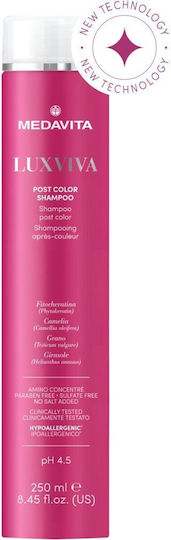 Medavita Luxviva Color Care Σετ Περιποίησης Μαλλιών Διατήρησης Χρώματος για Βαμμένα Μαλλιά με Σαμπουάν, Μάσκα & Serum 3τμχ