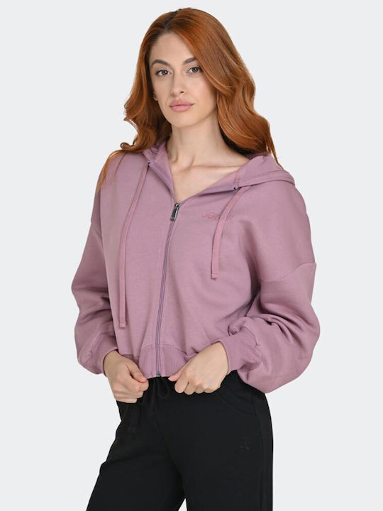 Target Women's Cropped Fleece Cardigan Pink