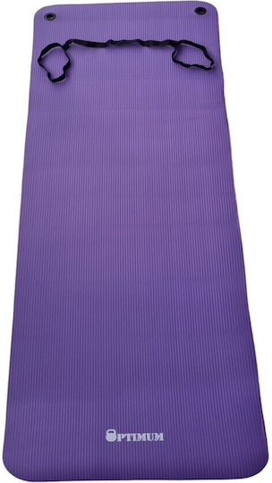 Optimum Στρώμα Γυμναστικής Pilates Μωβ (183x61x1.5cm)