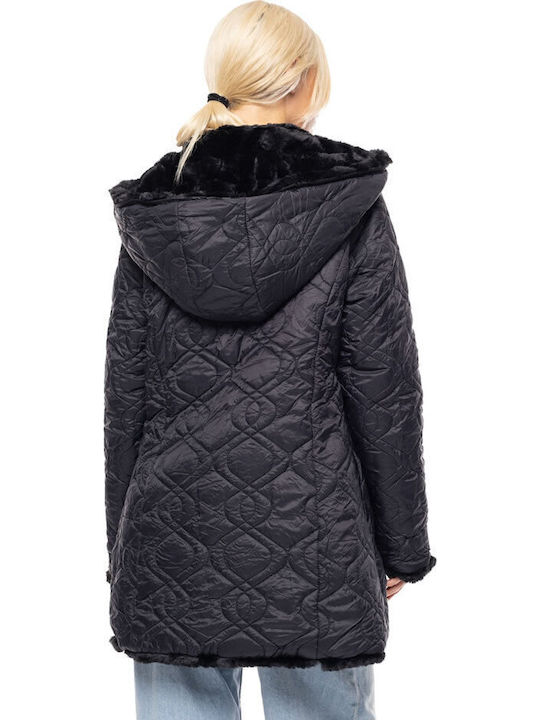 Frauen Pelz Black