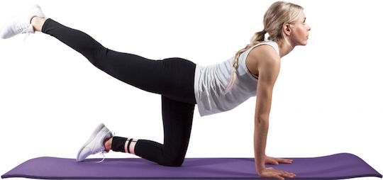 Optimum Στρώμα Γυμναστικής Pilates Μωβ (183x61x1.5cm)