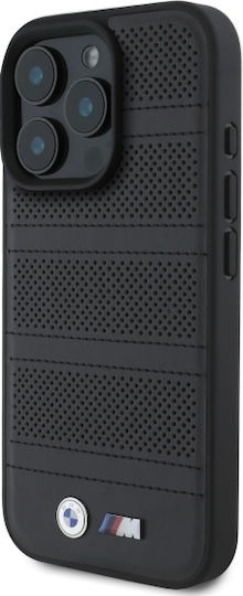 BMW M Perforated And Stitched Line Magsafe Umschlag Rückseite Kunststoff Schwarz (iPhone 17 Pro Max / iPhone 17 Pro / iPhone 16 Pro Max)