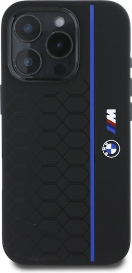 BMW Silicone Hexagon Blue Line Magsafe Umschlag Rückseite Kunststoff / Silikon Schwarz (iPhone 17 Pro Max / iPhone 17 Pro / iPhone 16 Pro Max)
