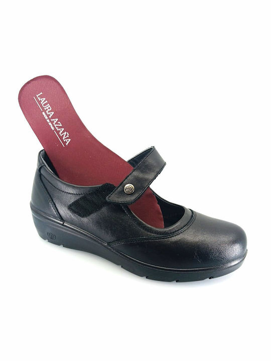 Leather Ballerinas Black