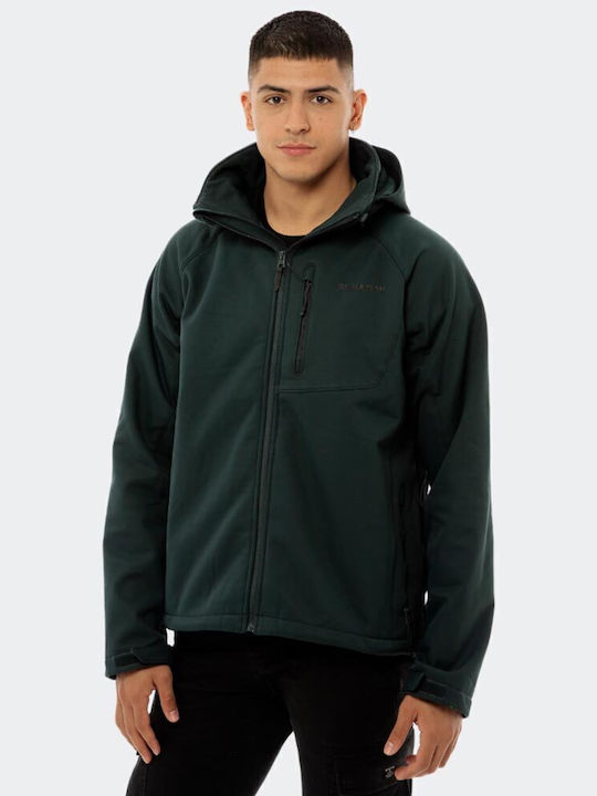 Winter Jacke Softshell Wasserdicht und Winddicht Dark Green