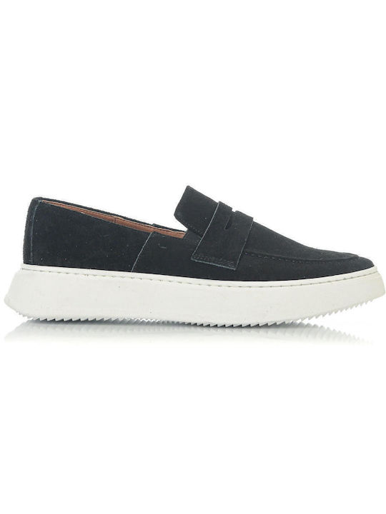 Men's Suede Loafers Black