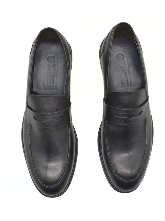 Men's Leather Moccasins Black