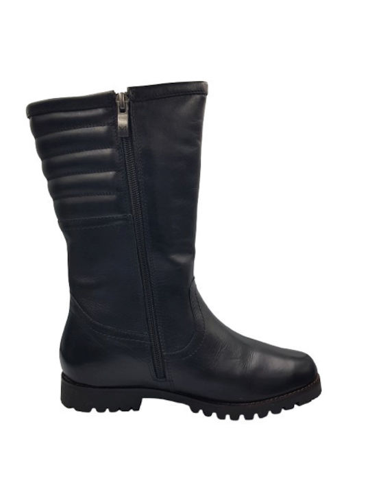 Caprice Leather Women's Boots Black