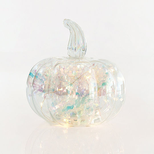 Eurolamp Illuminated Christmas Glass Figure Ball Transparent Height 54cm