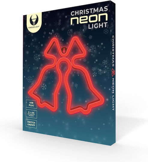 Neon Kactus Осветена Коледна Пластмасова Фигура 20x20x2см. 3бр