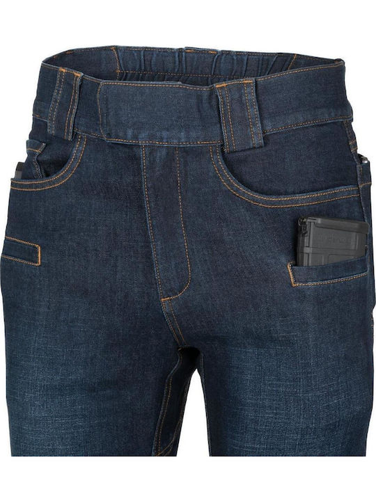 Helikon Tex Greyman Tactical Jeans Hunting Pants Mid Dark Blue in Blue color
